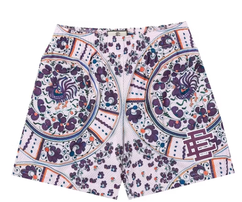 Eric Emanuel Purple Chicken Plate Shorts