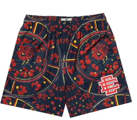 Eric Emanuel Black Chicken Plate Shorts