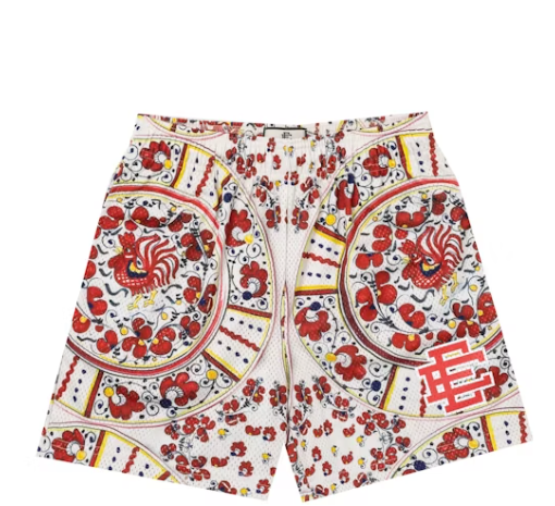 Eric Emanuel White Chicken Plate Shorts