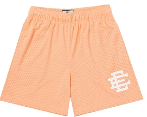 Eric Emanuel Salmon White Logo Shorts